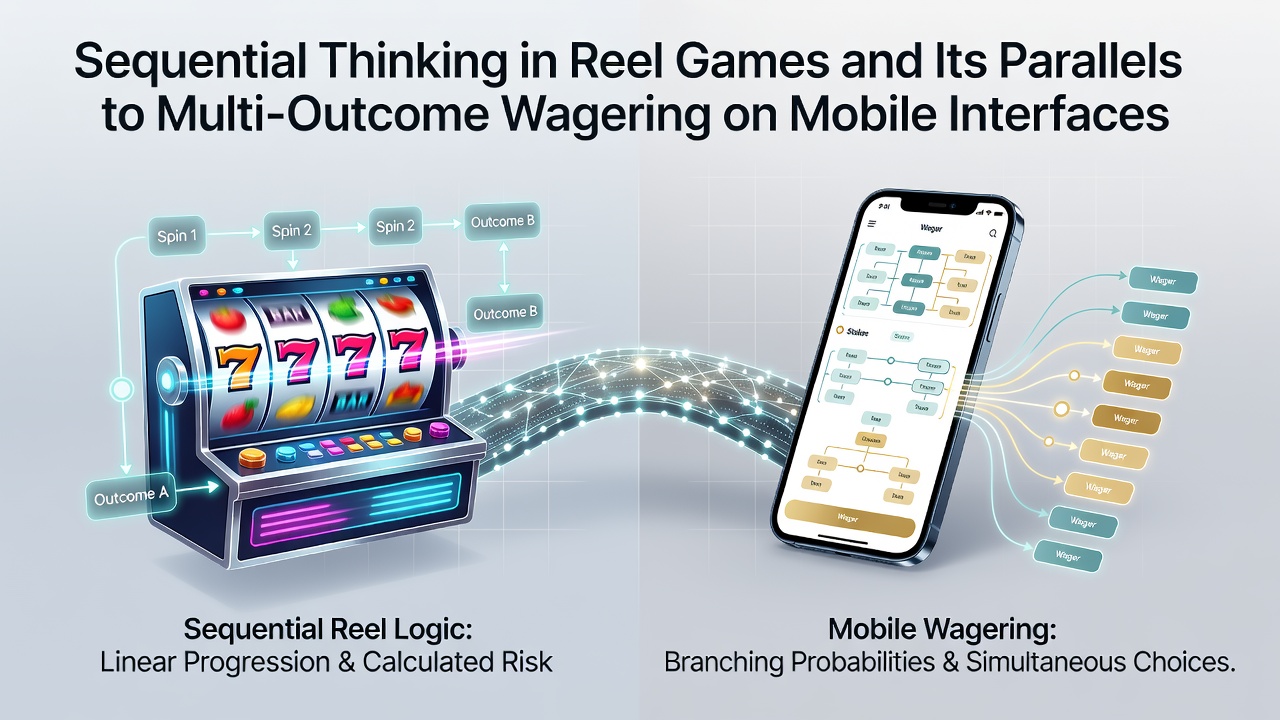 Slot machine reels displaying sequential symbol alignment during gameplay on a mobile device